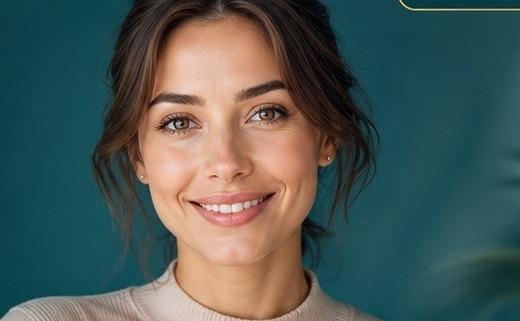 Glowing healthy skin after a personalised skin plan